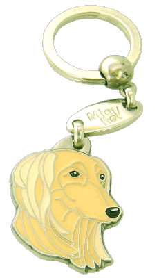 SALUKI CREMA - Placa grabada, placas identificativas para perros grabadas MjavHov.